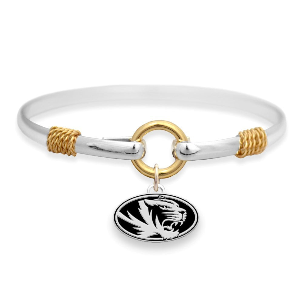 Missouri Logo Bangle Bracelet - Fan Sparkle