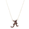 Alabama Rhinestone Crystal Logo Necklace - Fan Sparkle