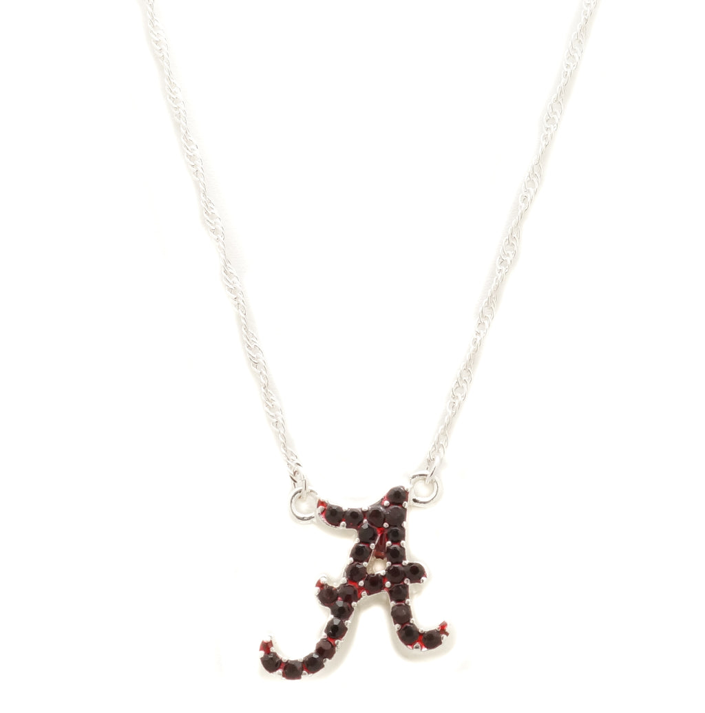 Alabama Rhinestone Crystal Logo Necklace - Fan Sparkle