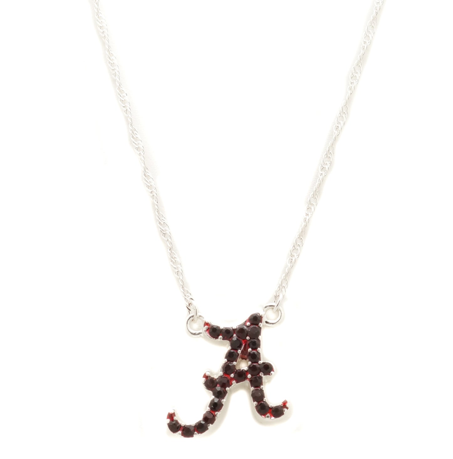 Alabama Rhinestone Crystal Logo Necklace - Fan Sparkle