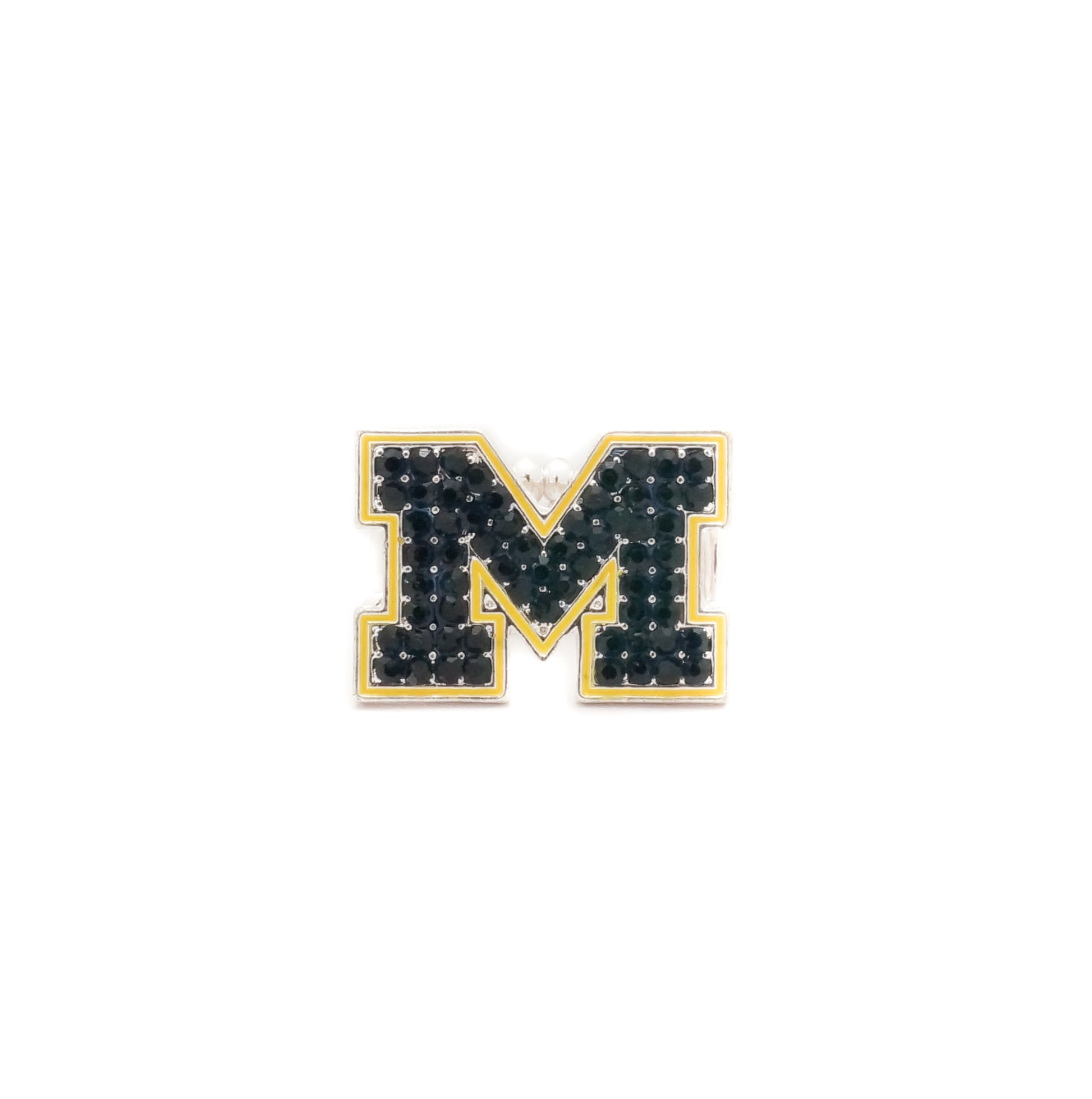 Michigan Rhinestone Crystal Stretch Ring - Fan Sparkle