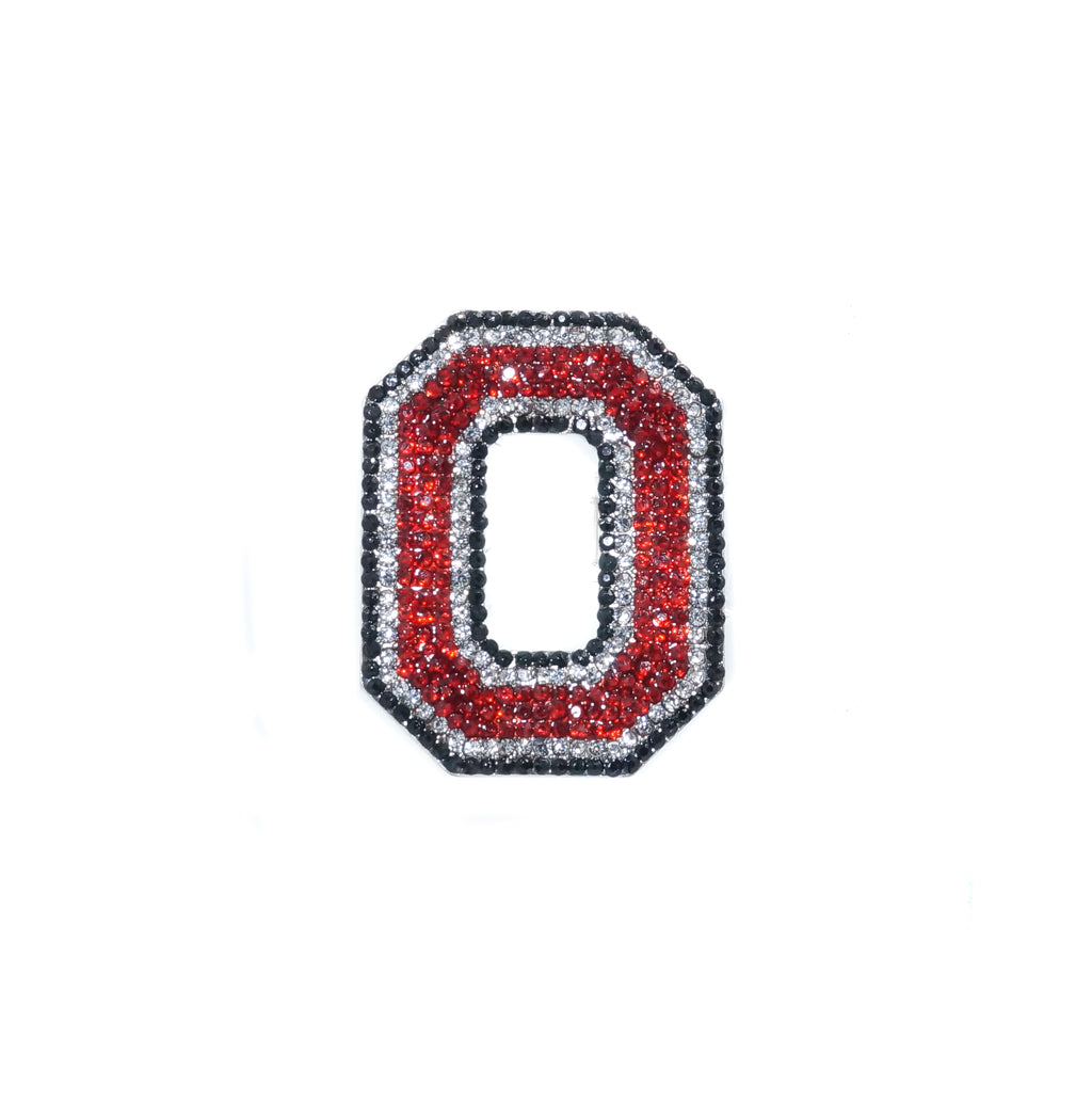Ohio State Rhinestone Crystal Pin - Fan Sparkle
