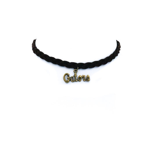 Florida Braided Suede Choker - Fan Sparkle