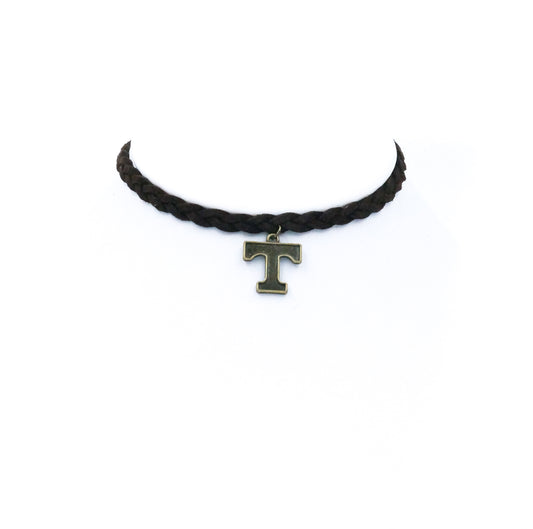 Tennessee Braided Suede Choker - Fan Sparkle