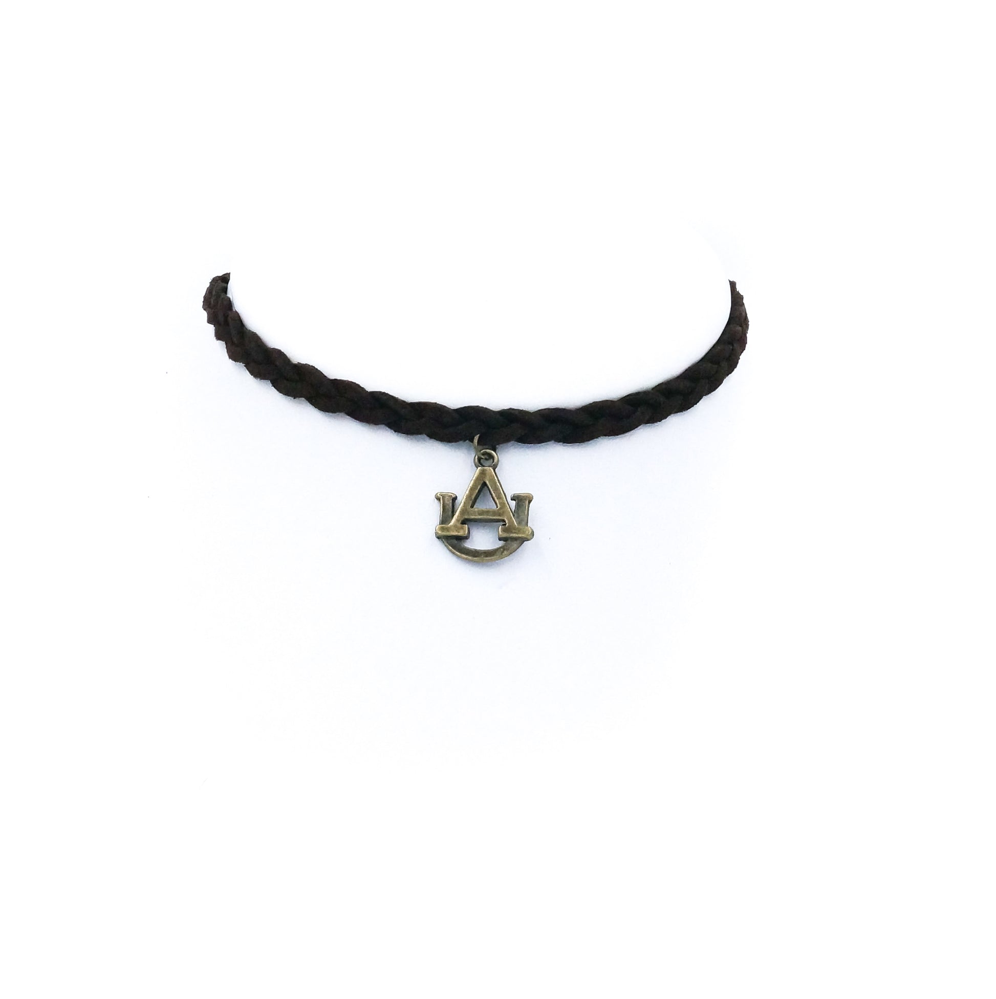 Auburn Braided Suede Choker - Fan Sparkle
