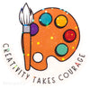 Creativity Takes Courage Sticker - Fan Sparkle