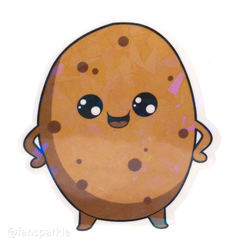 Derpy Potato Sticker - Fan Sparkle