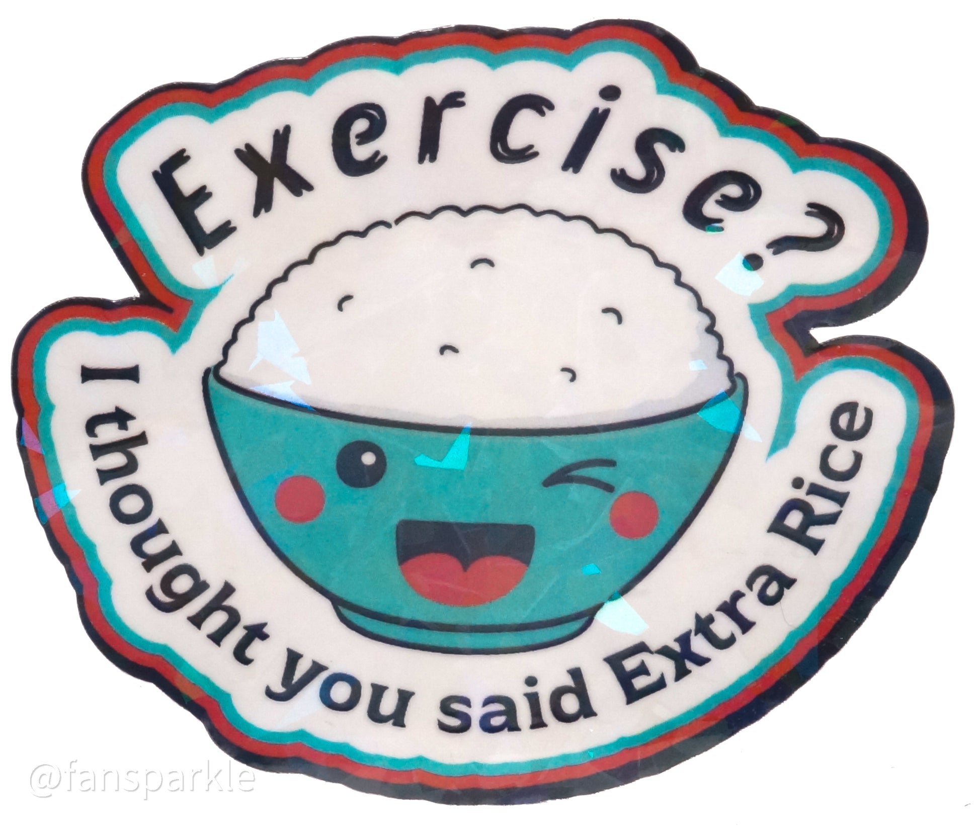 Funny Food Sticker Pack - Fan Sparkle