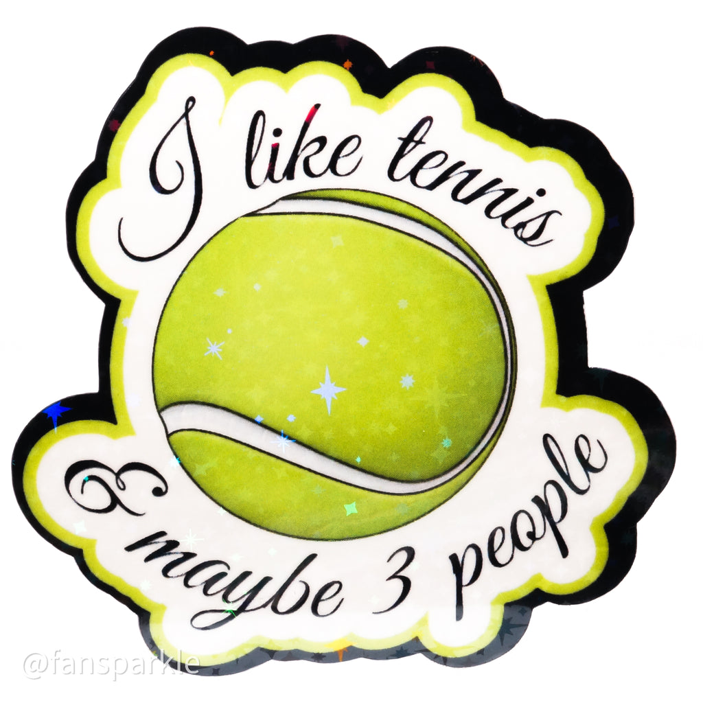 I Like Tennis Sticker - Fan Sparkle