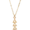 Delta Delta Delta Lavalier Necklace - Fan Sparkle