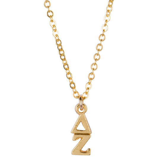 Delta Zeta Lavalier Necklace - Fan Sparkle