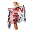 Distressed USA Scarf - Fan Sparkle