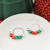 Christmas Jingle Bell Hoop Earrings