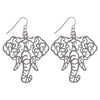 Elephant Filigree Earrings - Fan Sparkle