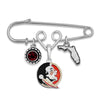 Florida State Multi Charm & Rhinestone Pin - Fan Sparkle