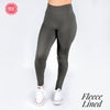Charcoal Fleece Lined Leggings - Fan Sparkle