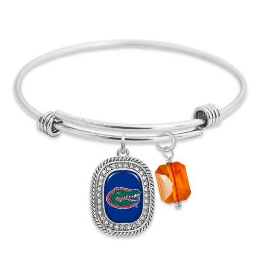 Florida Rhinestone Charm & Crystal Bracelet - Fan Sparkle