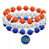 Florida Rhinestone Stretch Bracelet Trio - Fan Sparkle