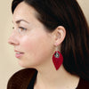 Florida State Feather Logo Earrings - Fan Sparkle