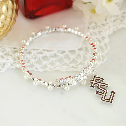 Florida State Logo Wrap Bracelet - Fan Sparkle