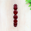 Garnet Czech Glass Stretch Bracelet - Fan Sparkle