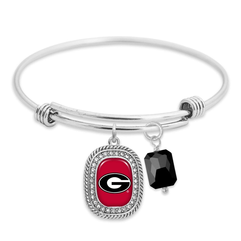 Georgia Rhinestone Charm & Crystal Bracelet - Fan Sparkle