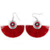 Georgia Tassel Fan Earrings - Fan Sparkle