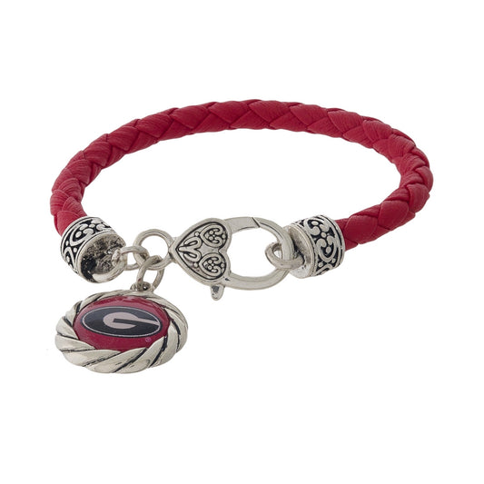 Georgia Leatherette Cord Bracelet - Fan Sparkle