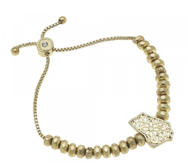 Georgia Stretch Filigree Bracelet - Fan Sparkle