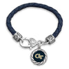 Georgia Tech Leatherette Cord Bracelet - Fan Sparkle