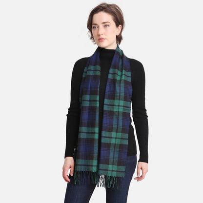 Green Plaid Scarf - Fan Sparkle