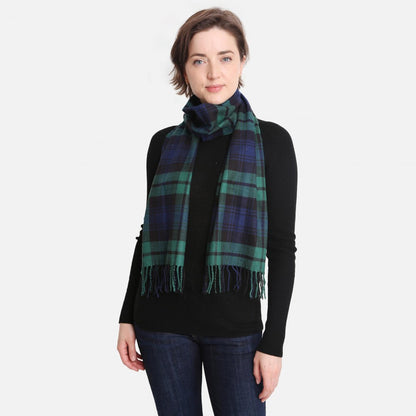 Green Plaid Scarf - Fan Sparkle