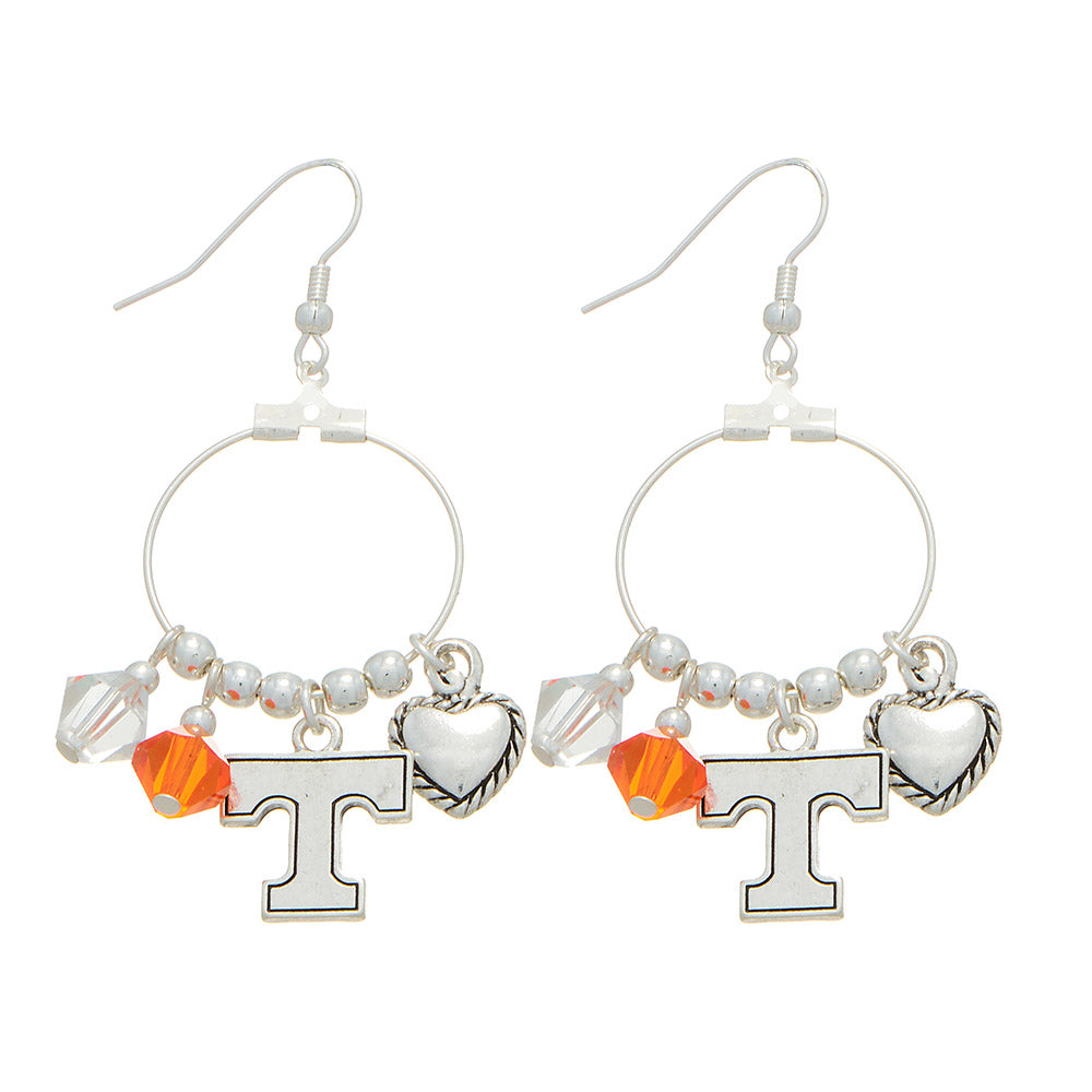 Tennessee Charm Earrings - Fan Sparkle