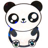 Kawaii Panda Sticker - Fan Sparkle