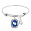 Kentucky Rhinestone Charm & Crystal Bracelet - Fan Sparkle