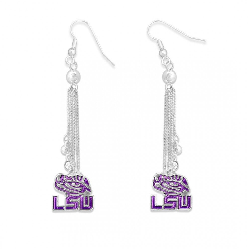 LSU Dripping Jewels Earrings - Fan Sparkle