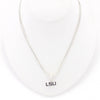 LSU Enamel Logo Necklace - Fan Sparkle