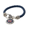 Auburn Leatherette Cord Bracelet - Fan Sparkle