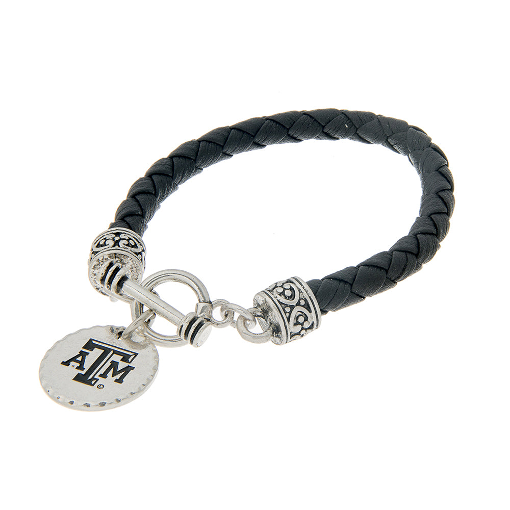 Texas A&M Leatherette Cord Bracelet - Fan Sparkle