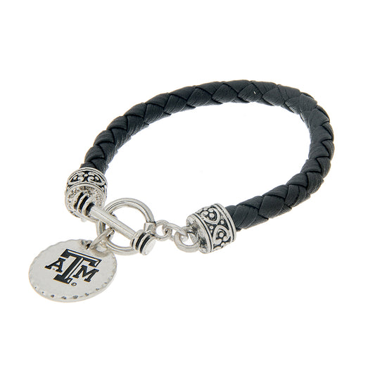 Texas A&M Leatherette Cord Bracelet - Fan Sparkle