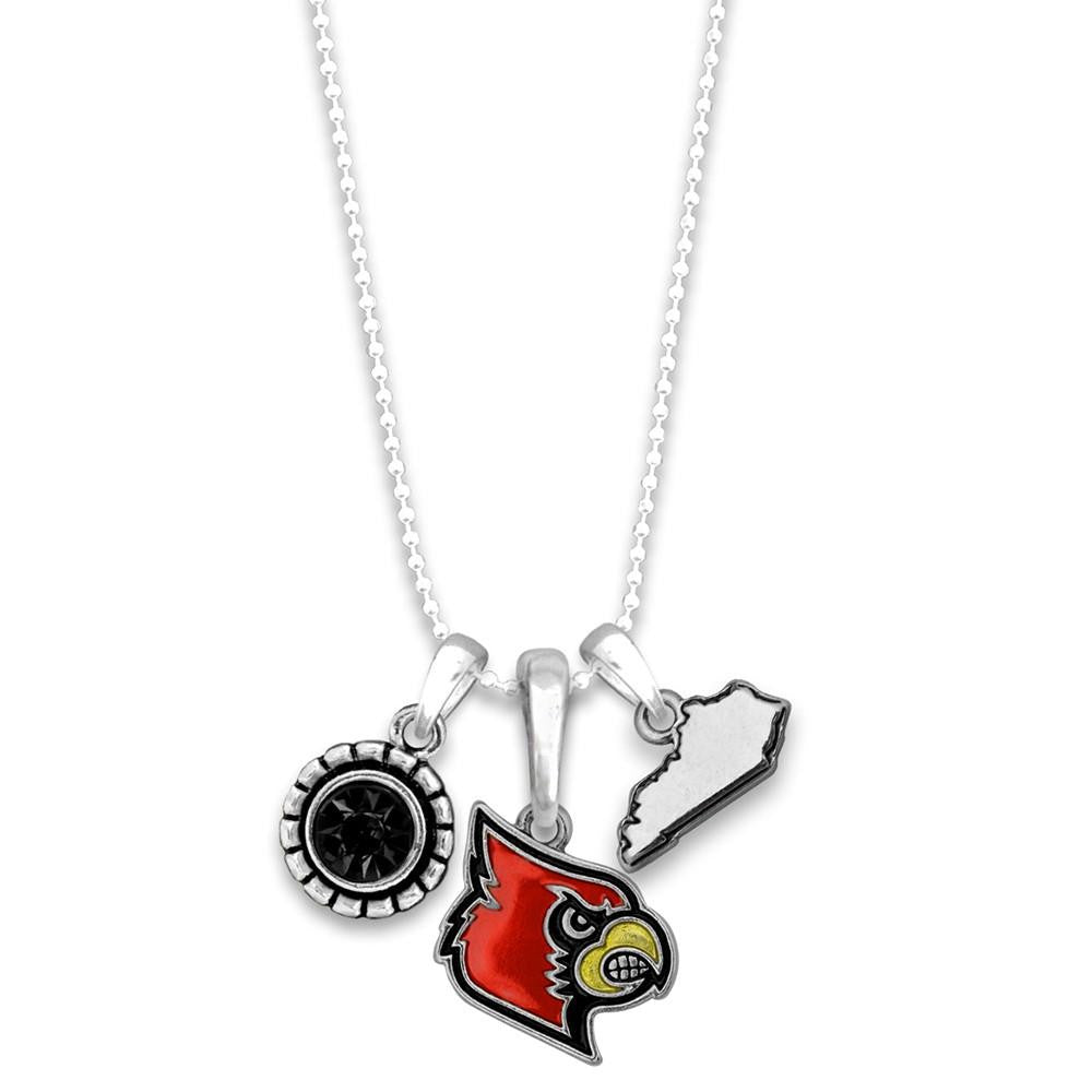 Louisville Multi Charm & Rhinestone Necklace – Fan Sparkle