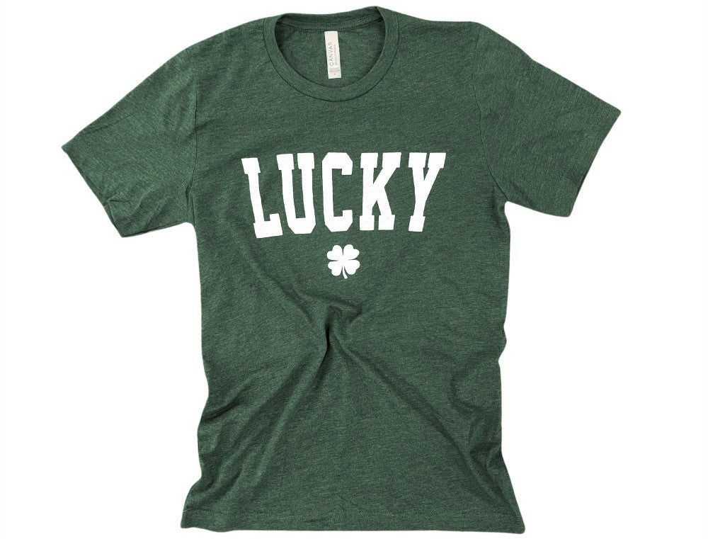 Lucky Graphic Tee - Green - Fan Sparkle