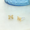 Michigan Gold Plated Logo Stud Earrings - Fan Sparkle