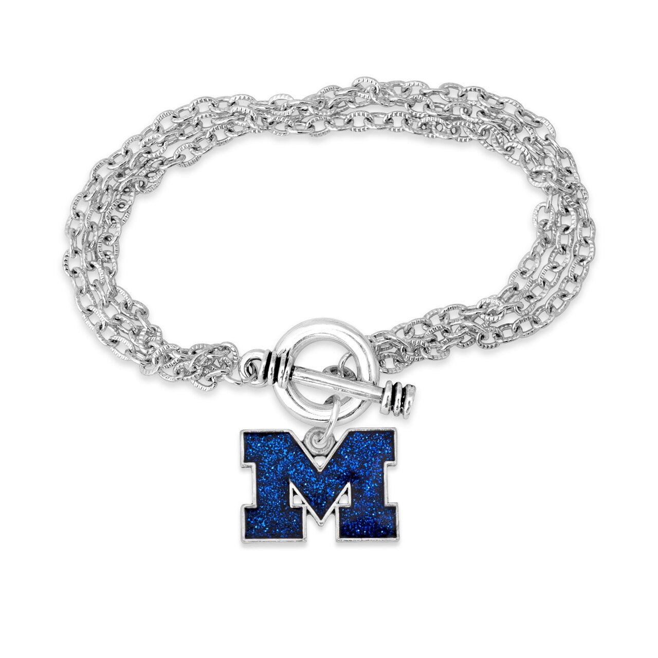Michigan Gameday Glitter Bracelet - Fan Sparkle
