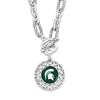 Michigan State Frills Necklace - Fan Sparkle