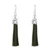 Michigan State Logo Tassel Earrings - Fan Sparkle