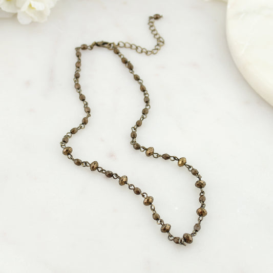 14 - 16” Vintage Bead Choker Necklace