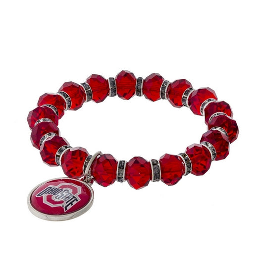Ohio State Stretch Bracelet - Fan Sparkle