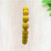 Opaque Yellow Czech Glass Stretch Bracelet - Fan Sparkle