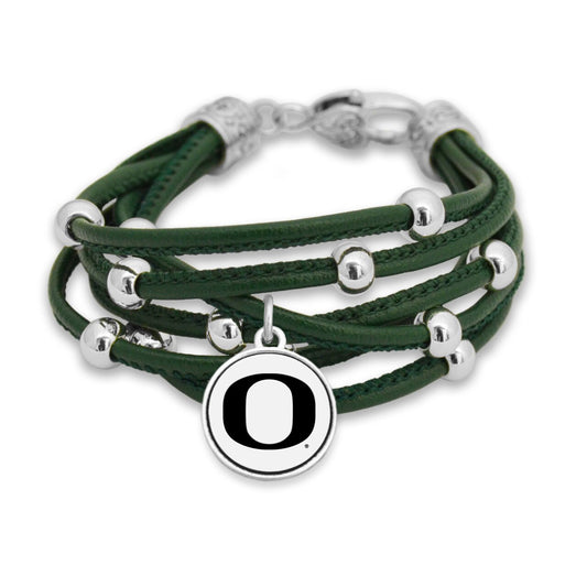 Oregon Leatherette Multi Cord Bracelet - Fan Sparkle